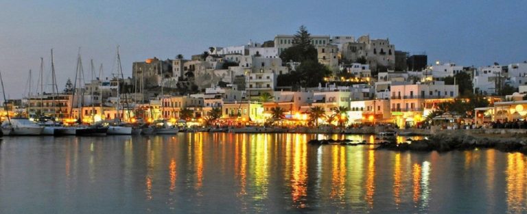 naxos town night galaxy hotel